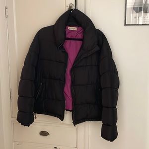 Black puffer jacket